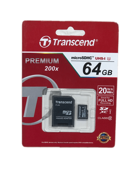 Карта пам'яті 64GB Class 10 Transced