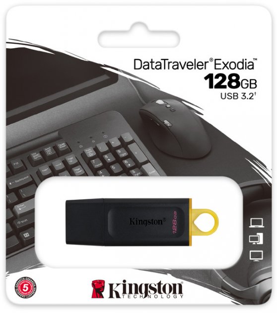 USB-Flash Kingston 3.2 Exodia Black 128 GB