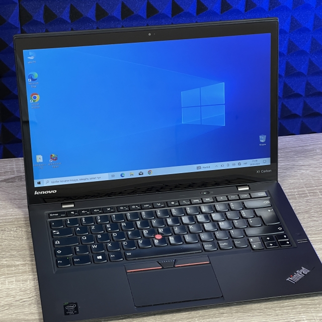 БВ Ноутбук Lenovo ThinkPad X1 Carbon 3rd 14" IPS QHD TOUCH Intel i5-5300U 8 RAM 128 SSD Intel HD Graphics 5500 RKG