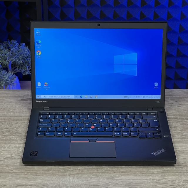 БВ Ноутбук Lenovo ThinkPad T450s 14.0" FHD IPS Intel Core i5-5300U 8 RAM 250 SSD Intel HD Graphics 5500