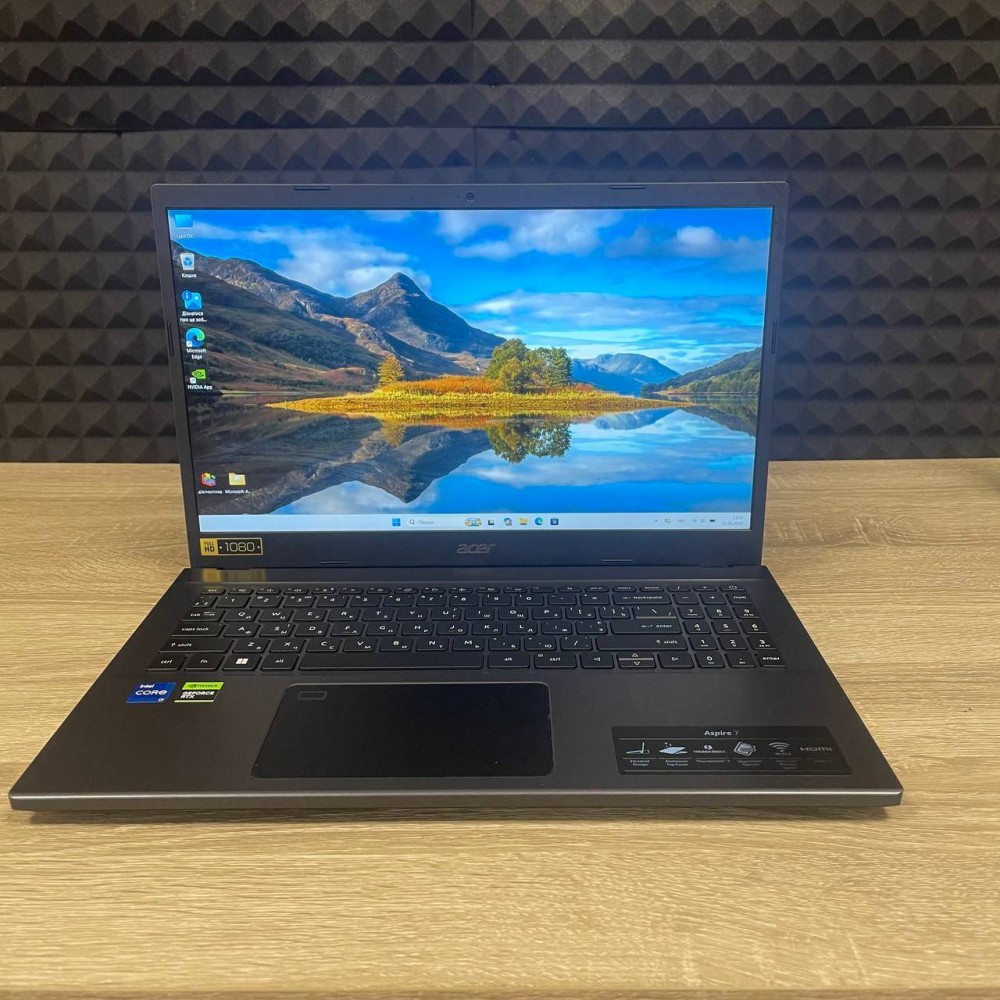 БВ Ноутбук Acer Aspire 7 A715-76G 15.6 FHD IPS I5-12450H 16 RAM 512 SSD NVIDIA GEFORCE RTX 2050 4 ГБ