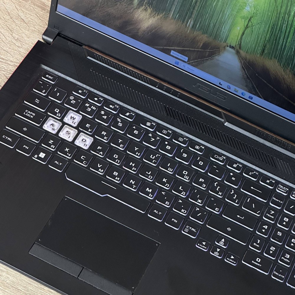 БВ Ноутбук Asus TUF A17 FA706N 17.3 FHD IPS 144 Hz Ryzen 5 7535HS 16 RAM 512 SSD NVIDIA GEFORCE RTX 2050 4 GB