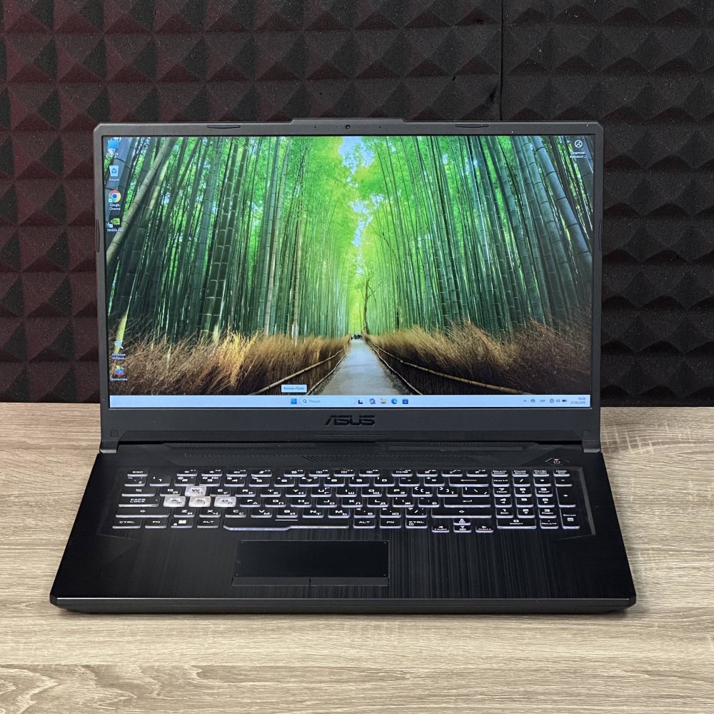 БВ Ноутбук Asus TUF A17 FA706N 17.3 FHD IPS 144 Hz Ryzen 5 7535HS 16 RAM 512 SSD NVIDIA GEFORCE RTX 2050 4 GB