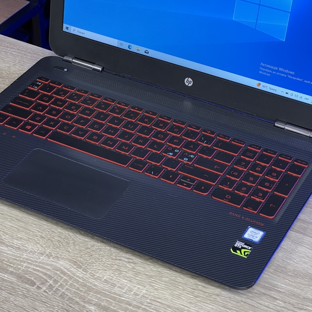 БВ Ноутбук HP Omen 15 15.6" FHD IPS Intel i7-7700HQ 16 RAM 256 SSD 1000 HDD NVIDIA GTX 1050 TI 4 ГБ