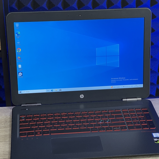 БВ Ноутбук HP Omen 15 15.6" FHD IPS Intel i7-7700HQ 16 RAM 256 SSD 1000 HDD NVIDIA GTX 1050 TI 4 ГБ