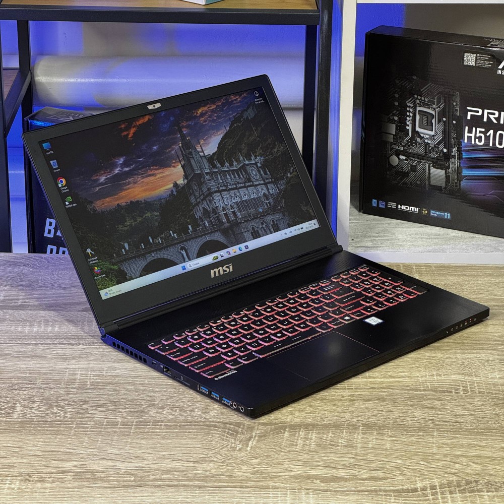 Ноутбук MSI GS63 VR Stealth Pro 15.6 FHD IPS I7-7700HQ 16 RAM 512 SSD NVIDIA GEFORCE GTX 1060 6 ГБ БВ
